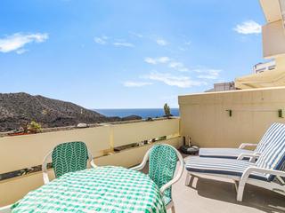 Terraza : Apartamento  en alquiler en Malibu,  Puerto Rico, Gran Canaria con vistas al mar : Ref 05397-CA