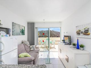 Woonkamer : Appartement  te huur in Malibu,  Puerto Rico, Gran Canaria met zeezicht : Ref 05397-CA