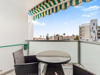 Terrace : Apartment  for sale in Las Algas,  Playa del Inglés, Gran Canaria with sea view : Ref 05422-CA
