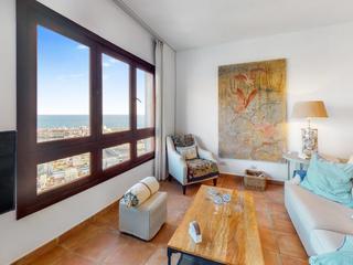 Terrasse : Appartement en vente à Puerto Panorama,  Mogán, Puerto y Playa de Mogán, Gran Canaria , en première ligne avec vues sur mer : Ref 05444-CA