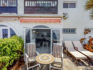 Terrasse : Leilighet til salgs i Los Canarios IV,,  Patalavaca, Gran Canaria  med havutsikt : Ref 05468-CA