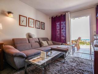 Living room : Apartment for sale in Aquacanis,  Puerto Rico, Gran Canaria  with sea view : Ref 05477-CA