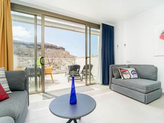 Vardagsrum : Lägenhet  till salu  i Ribera del Carmen,  Mogán, Puerto y Playa de Mogán, Gran Canaria med garage : Ref 05514-CA