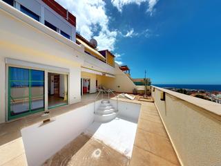Terrace : Apartment for sale in  Arguineguín, Loma Dos, Gran Canaria  with sea view : Ref 05584-CA