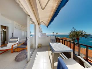 Terrass : Studiolägenhet  till salu  i Canarios IV, Vista Canaria,  Patalavaca, Gran Canaria med havsutsikt : Ref 05568-CA