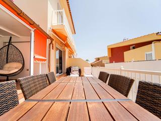 Terrasse : Maison jumelée en vente à  Arguineguín, Loma Dos, Gran Canaria  avec vues sur mer : Ref 05614-CA