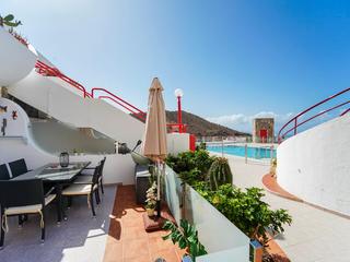 Terraza : Apartamento  en venta en Inagua,  Puerto Rico, Barranco Agua La Perra, Gran Canaria con vistas al mar : Ref 05656-CA