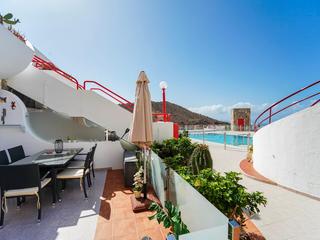 Terrass : Lägenhet  till salu  i Inagua,  Puerto Rico, Barranco Agua La Perra, Gran Canaria med havsutsikt : Ref 05656-CA