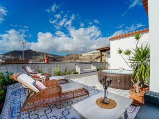 Terraza : Bungalow en venta en Caideros,  Patalavaca, Los Caideros, Gran Canaria  con vistas al mar : Ref 05669-CA