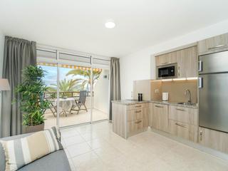 Living room : Studio , seafront for sale in Don Carlos,  Arguineguín Casco, Gran Canaria with sea view : Ref 05740-CA