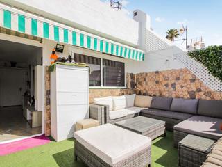 Terraza : Apartamento en venta en Corona Amarilla,  Puerto Rico, Gran Canaria  con vistas al mar : Ref 05741-CA