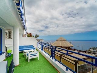Terras : Appartement  te koop in Vista Taurito,  Taurito-Playa de Mogán, Gran Canaria met zeezicht : Ref 05773-CA
