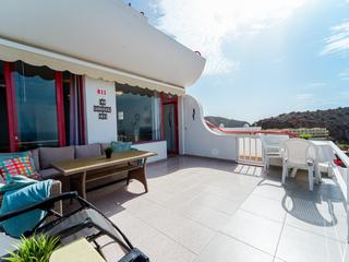 Terrasse : Appartement  en vente à Inagua,  Puerto Rico, Barranco Agua La Perra, Gran Canaria avec vues sur mer : Ref 05865-CA