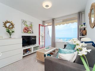 Salon : Appartement  en vente à Inagua,  Puerto Rico, Barranco Agua La Perra, Gran Canaria avec vues sur mer : Ref 05865-CA