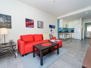 Woonkamer : Appartement te koop in Suite Monte Golf,  Playa del Cura, Gran Canaria  met zeezicht : Ref 05835-CA