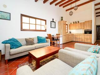 Living room : Terraced house , seafront for sale in Faro Vela,  Pasito Blanco - Santa Agueda, Gran Canaria with sea view : Ref 06016-CA