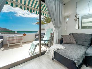 Woonkamer : Appartement  te koop in Corona Rosa,  Puerto Rico, Barranco Agua La Perra, Gran Canaria met zeezicht : Ref 05920-CA