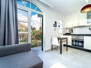 Woonkamer : Appartement  te koop in La Venecia de Mogan,  Mogán, Puerto y Playa de Mogán, Gran Canaria met zeezicht : Ref 05921-CA