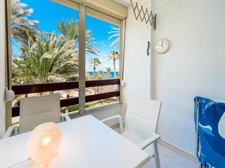 Terraza : Estudio en venta en La Lajilla,  Arguineguín Casco, Gran Canaria , en primera línea con vistas al mar : Ref 05925-CA