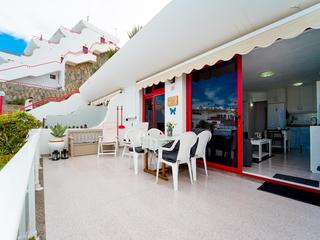 Terrace : Apartment for sale in Inagua,  Puerto Rico, Barranco Agua La Perra, Gran Canaria  with sea view : Ref 05954-CA