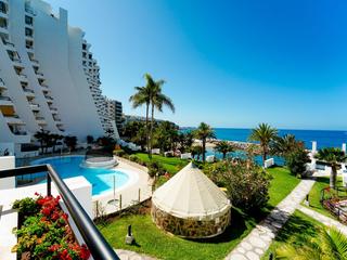 Terrasse : Leilighet til salgs i  Patalavaca, Gran Canaria , I første strandlinje med havutsikt : Ref 05961-CA