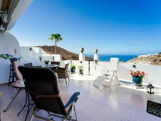 Terrace : Apartment  for sale in Inagua,  Puerto Rico, Gran Canaria with sea view : Ref 06008-CA