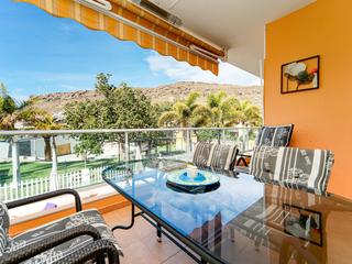 Terrasse : Leilighet til salgs i Golden Beach,  Mogán, Puerto y Playa de Mogán, Gran Canaria   : Ref 06057-CA