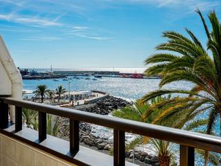 Terrasse : Studio , en première ligne en vente à Don Carlos,  Arguineguín Casco, Gran Canaria avec vues sur mer : Ref 06060-CA