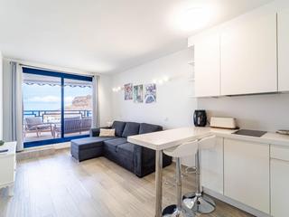 Vardagsrum : Lägenhet  till salu  i Vista Taurito,  Taurito-Playa de Mogán, Gran Canaria med havsutsikt : Ref 06099-CA