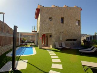 Jardín : Villa  en venta en  Tauro, Gran Canaria con garaje : Ref V798A