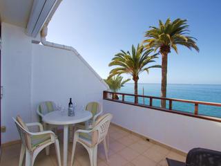 Terrace : Studio , seafront for sale in  Arguineguín Casco, Gran Canaria with sea view : Ref S922A