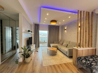 Salon : Appartement en vente à  Arguineguín, Loma Dos, Gran Canaria  avec vues sur mer : Ref APA_3142