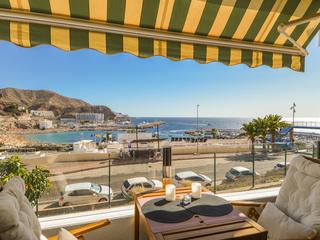 Terras : Appartement , direct aan het water te koop in  Puerto Rico, Gran Canaria met zeezicht : Ref S0141