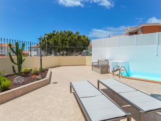 Terrace : Terraced house  for sale in  Arguineguín, Loma Dos, Gran Canaria with garage : Ref S0180