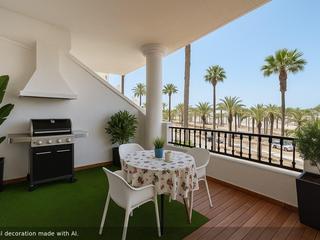 Terrace : Apartment for sale in  Playa del Cura, Gran Canaria  with sea view : Ref S0205