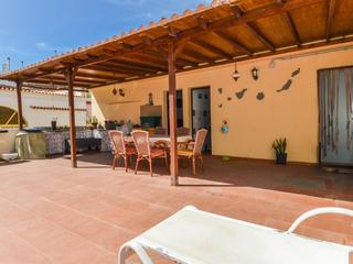 Terrace : Village house for sale in  Pasito Blanco - Santa Agueda, Gran Canaria   : Ref S0255