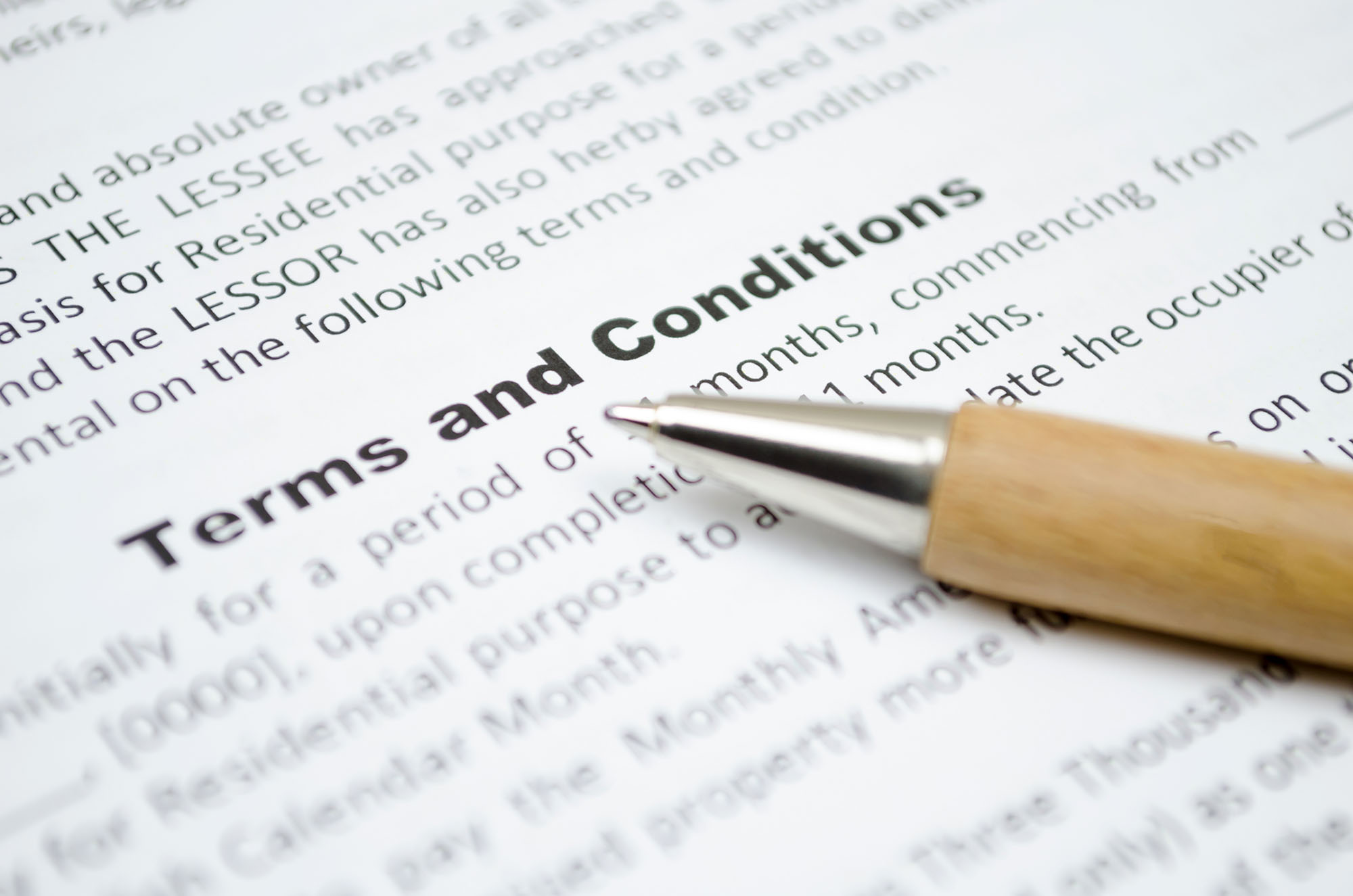 Terms and conditions Cardenas Real Estate