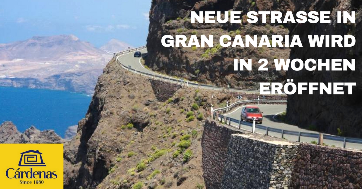 NEUE STRASSE IN GRAN CANARIA WIRD IN 2 WOCHEN ERÖFFNET