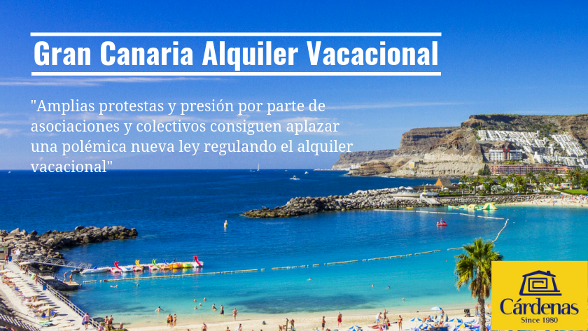 Amplias protestas y presión por parte de asociaciones y colectivos consiguen aplazar una polémica nueva ley regulando el alquiler vacacional|Vote on new tourist rental law in Gran Canaria & Canary Islands resorts delayed after public outcry and pressure from associations|Offentlige protester og press fra foreninger og grupper av berørte borgere har forsinket avstemningen i det kanariske parlamentet om den nye, kontroversielle loven som skal regulere utleie av ferieleiligheter||Abstimmung im Parlament über umstrittenes neues Vermietungsgesetz wurd nach öffentlichem Aufschrei und Druck von Vereinigungen vertagt