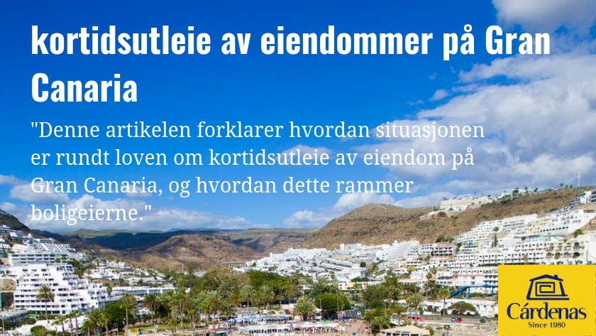 Denne artikelen forklarer hvordan situasjonen er rundt loven om kortidsutleie av eiendom på Gran Canaria, og hvordan dette rammer boligeierne.||The latest news about Gran Canaria holiday rental rules and how it affects property owners|Las últimas noticias y novedades acerca de la ley de Vivienda Vacacional en Gran Canaria y las Islas Canarias.|Ferienvermietung