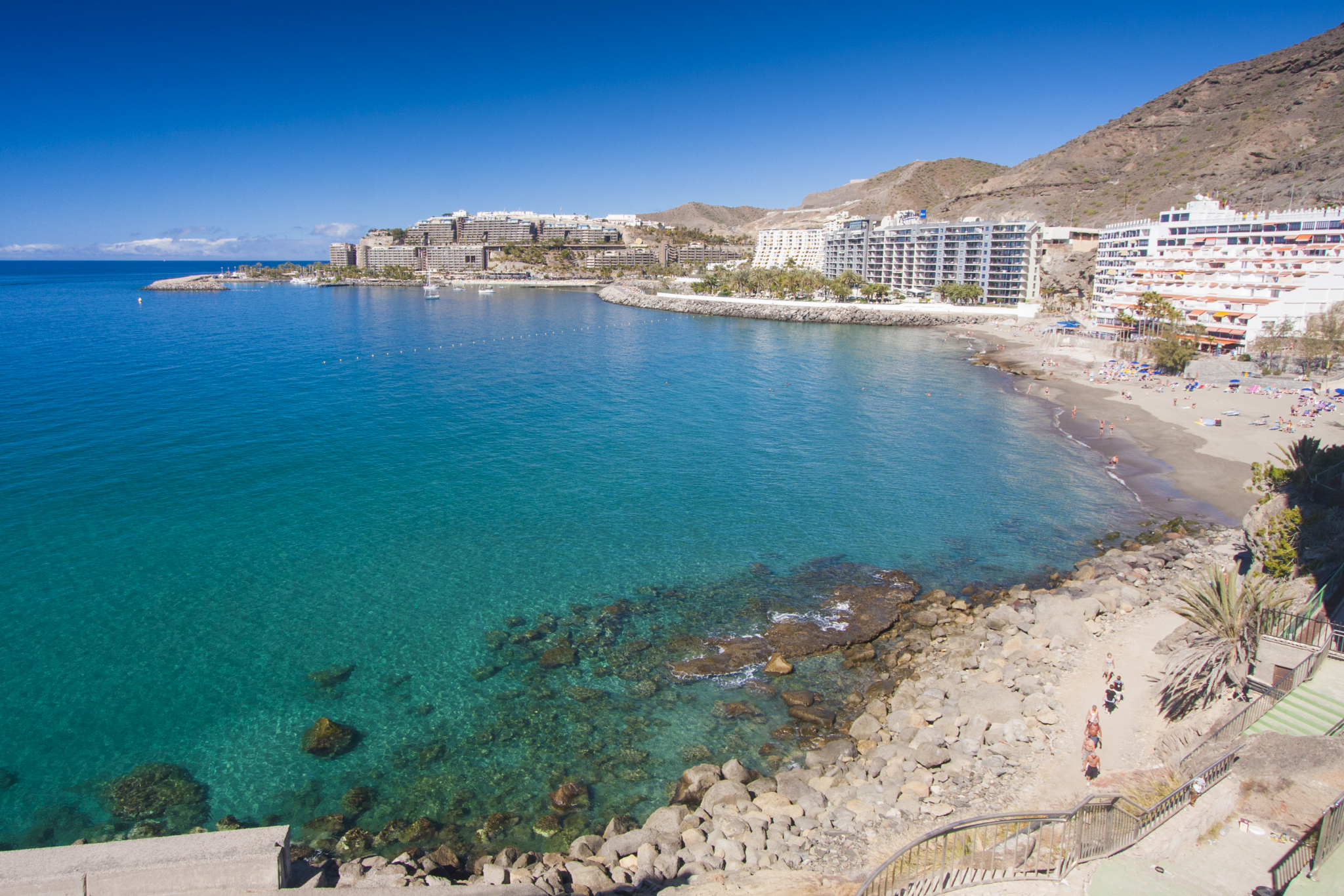 The view from the walkway between Arguineguín and Patalavaca