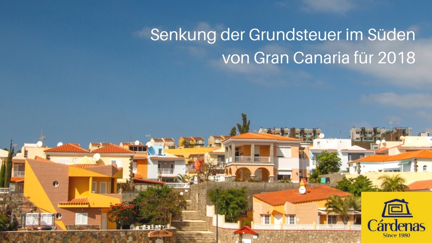 Senkung der Grundsteuer im Süden von Gran Canaria für 2018