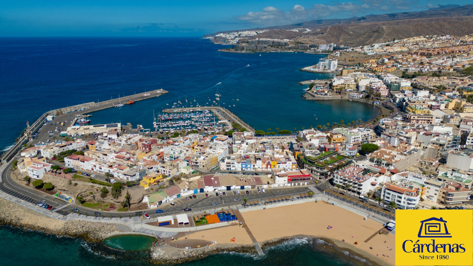 Vista de la costa de El Pajar a Anfi