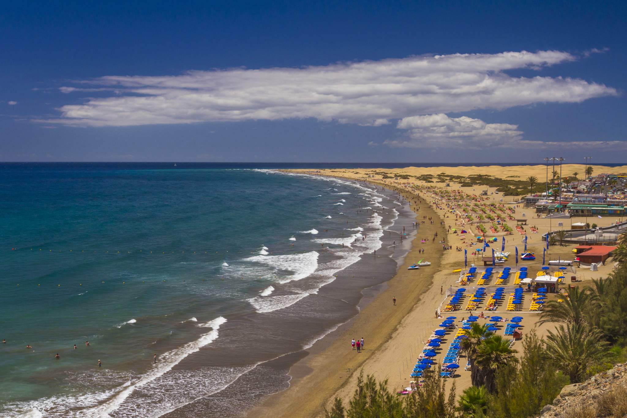 Beach lovers home from home in sunny Gran Canaria, Playa del