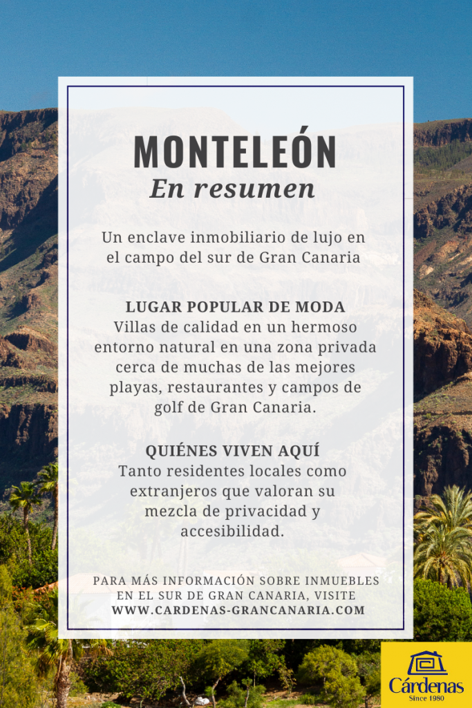 Monteleón es un enclave inmobiliario de lujo en el campo del sur de Gran Canaria