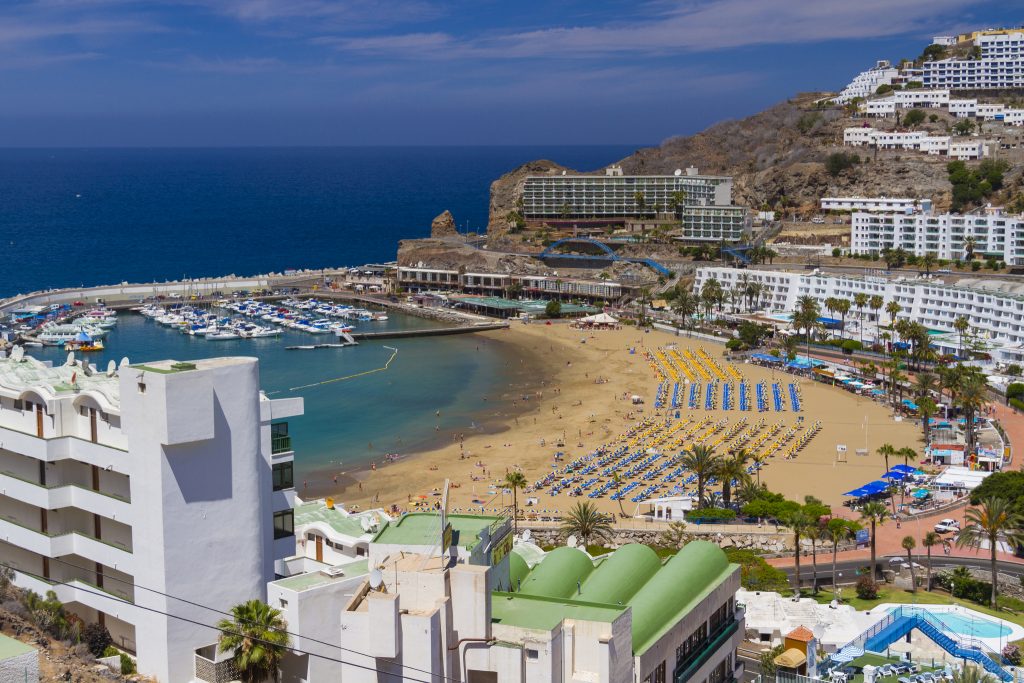 Puerto Rico marina in south Gran Canaria